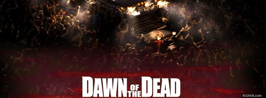 Photo dawn of the dead zombies Facebook Cover for Free