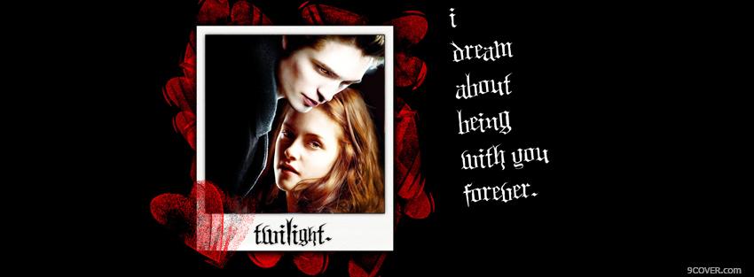 Photo movie twilight snapshot and quote Facebook Cover for Free