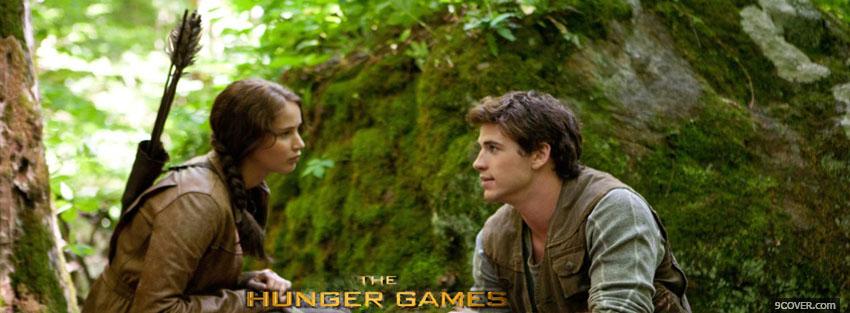 Photo the hunger games katniss and gale Facebook Cover for Free