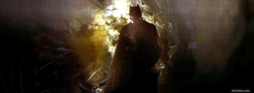 great movie batman begins facebook cover