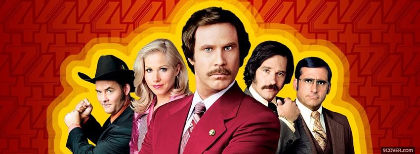 Photo movie anchorman 2 Facebook Cover for Free