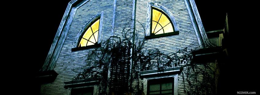 Photo movie amityville horror 2 Facebook Cover for Free