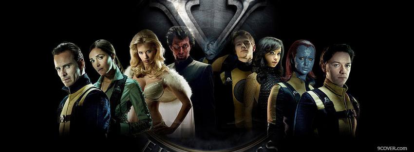Photo x men first class movie Facebook Cover for Free