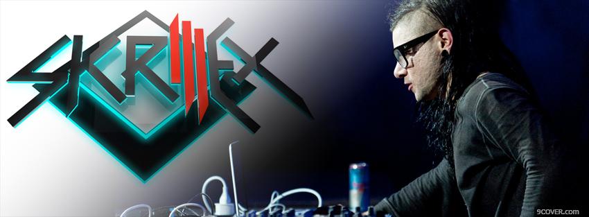 Photo skrillex playing music Facebook Cover for Free