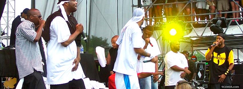 Photo wu tang clan singing music Facebook Cover for Free