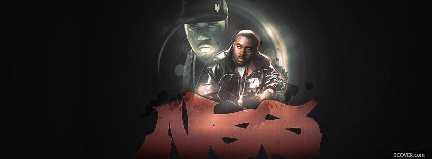 Photo music rapper nas Facebook Cover for Free