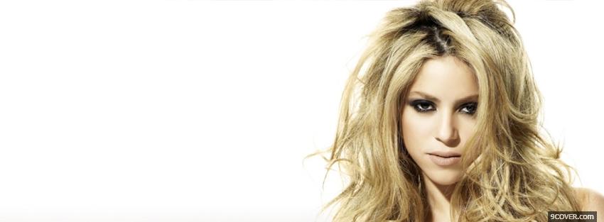 Photo shakira with messy hair Facebook Cover for Free