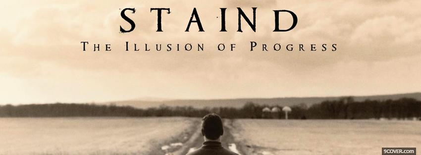 Photo staind the illusion of progress Facebook Cover for Free