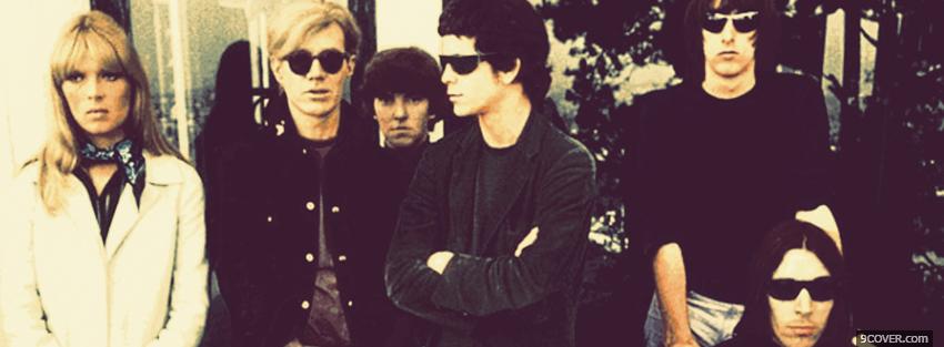 Photo velvet underground with sunglasses Facebook Cover for Free