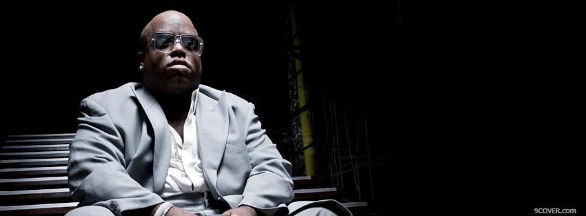 Photo cee lo green with suit music Facebook Cover for Free
