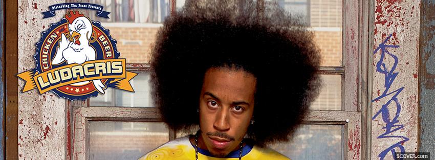 Photo ludacris with big affro Facebook Cover for Free