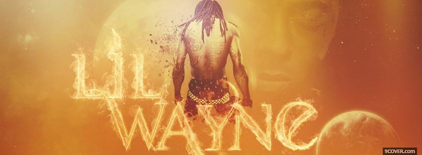 Photo lil wayne back view music Facebook Cover for Free