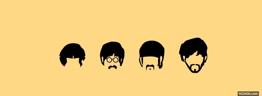 Photo drawed beatles music Facebook Cover for Free