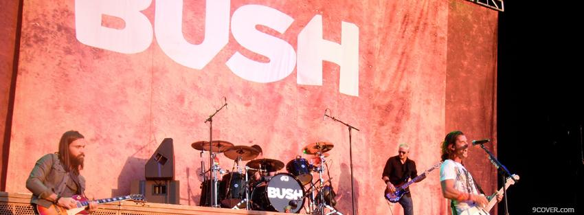 Photo the bush band music Facebook Cover for Free