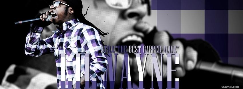 Photo lil wayne best rapper alive music Facebook Cover for Free