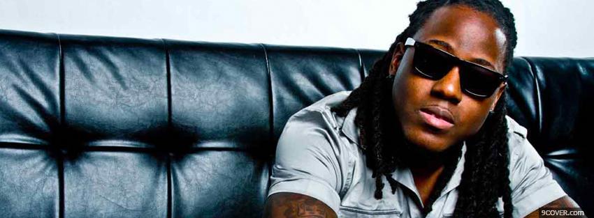 Photo rapper ace hood sitting music Facebook Cover for Free