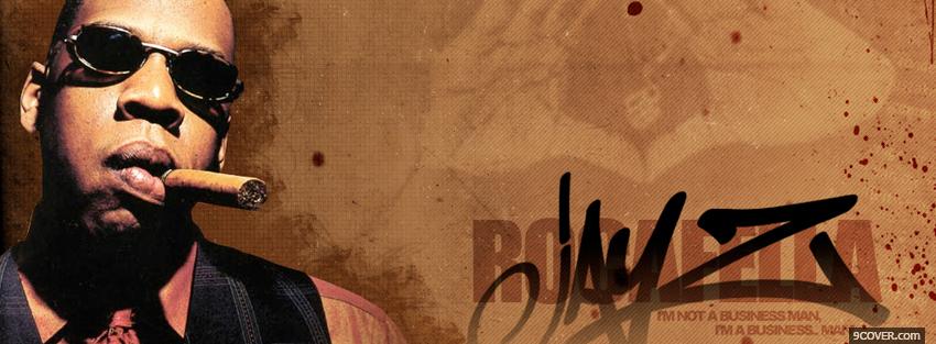 Photo jay z with cigar music Facebook Cover for Free