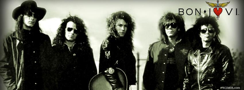 Photo bon jovi outside and serious Facebook Cover for Free
