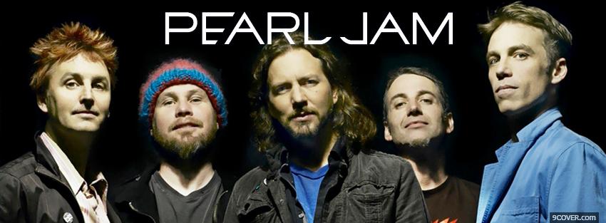 Photo music pearl jam Facebook Cover for Free