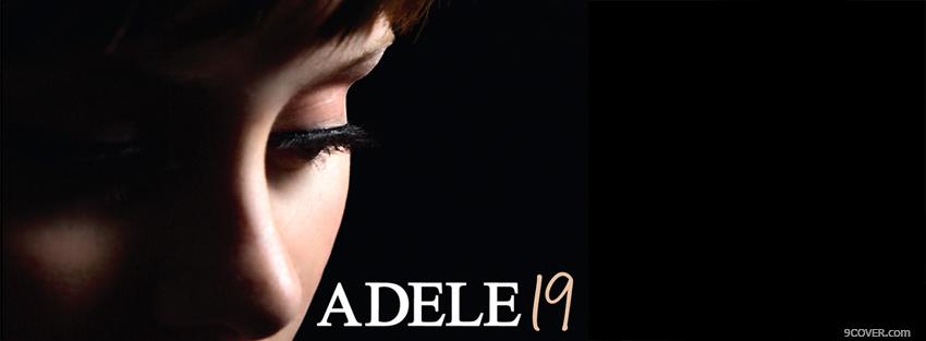 Photo music adele 19 Facebook Cover for Free