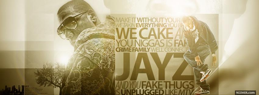 Photo jay z music quote Facebook Cover for Free