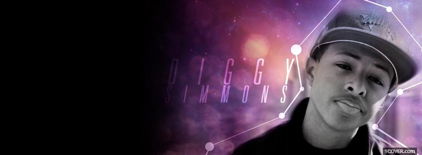 Photo diggy simmons purple sky Facebook Cover for Free