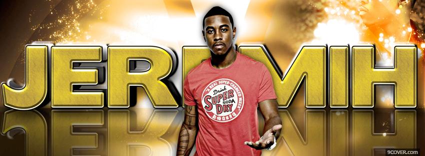 Photo jeremih with fiery sign Facebook Cover for Free