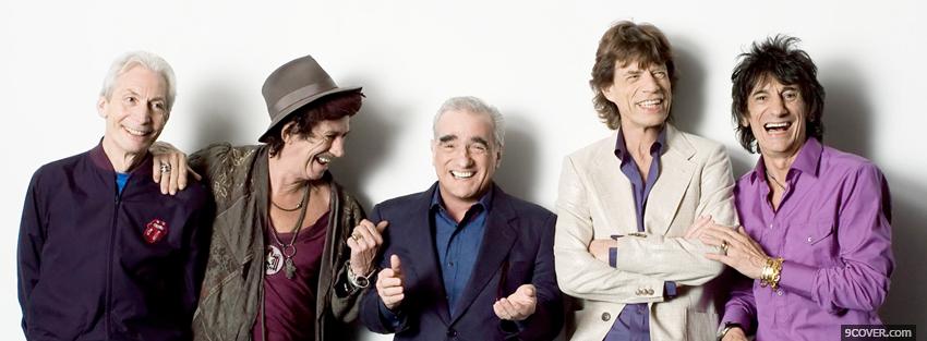 Photo rolling stones happy and laughing Facebook Cover for Free