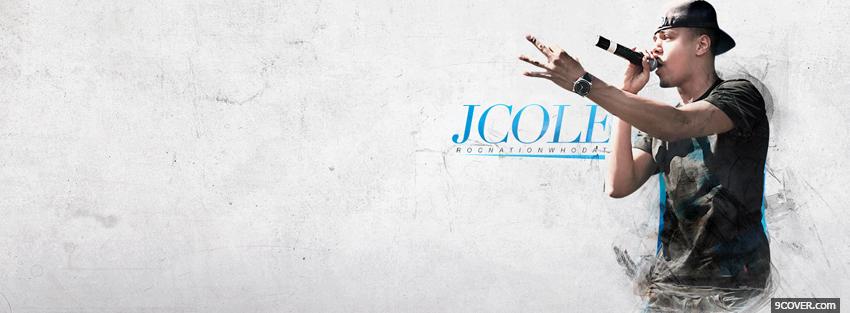 Photo j cole singing music Facebook Cover for Free