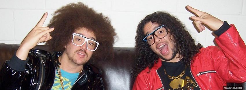 Photo lmfao with hands in the air Facebook Cover for Free