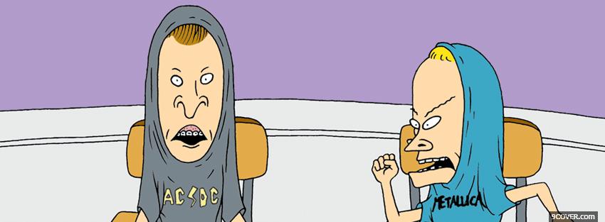 Photo beavis and butthead with hoodies Facebook Cover for Free