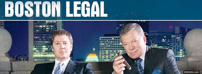 Photo boston legal men sitting Facebook Cover for Free