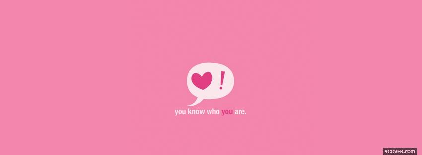 Photo you know who you are Facebook Cover for Free