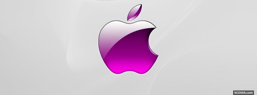 Photo purple apple computers Facebook Cover for Free