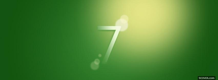Photo green grass windows 7 Facebook Cover for Free