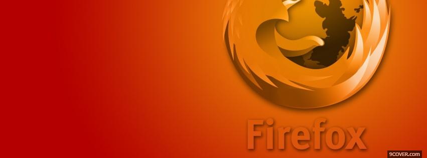 Photo red orange firefox Facebook Cover for Free