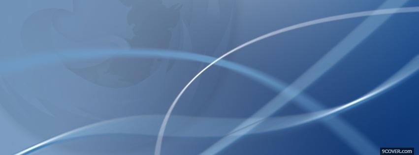 Photo firefox abstract blue Facebook Cover for Free