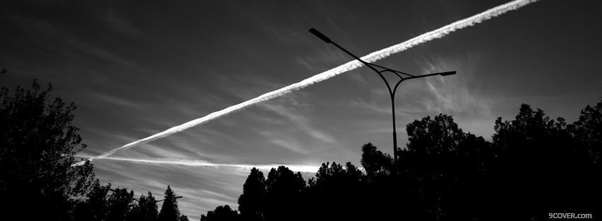 Photo awesome black and white sky Facebook Cover for Free Photo awesome black and white sky Facebook Cover for Free