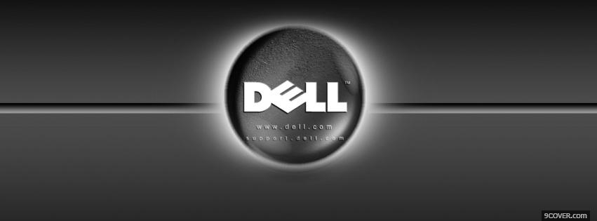 Photo technology grey dell Facebook Cover for Free