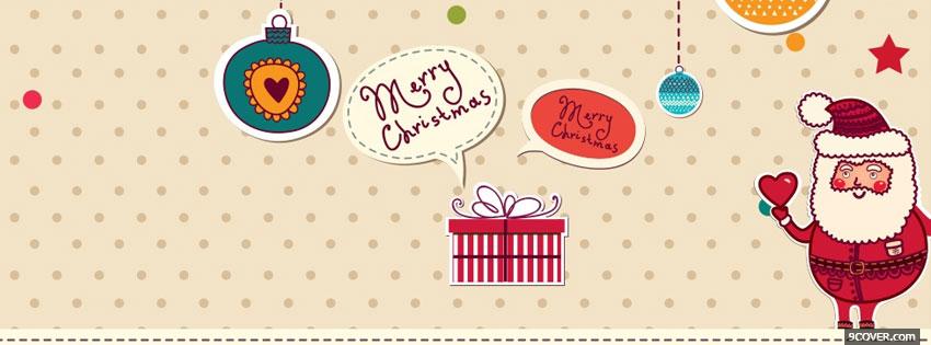 Photo Cute Christmas Facebook Cover for Free