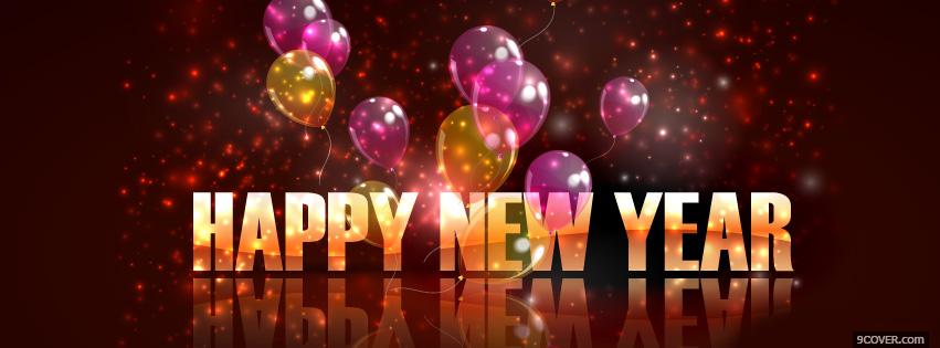 Photo sweet happy new year 2016 Facebook Cover for Free