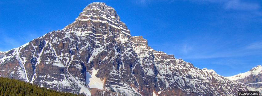 Photo colossal mountain nature Facebook Cover for Free