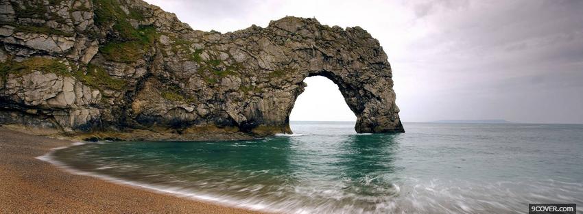 Photo limestone arch nature Facebook Cover for Free