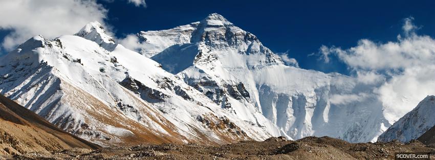 Photo mount everest nature Facebook Cover for Free