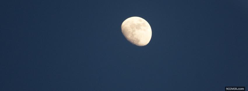 Photo half moon nature Facebook Cover for Free
