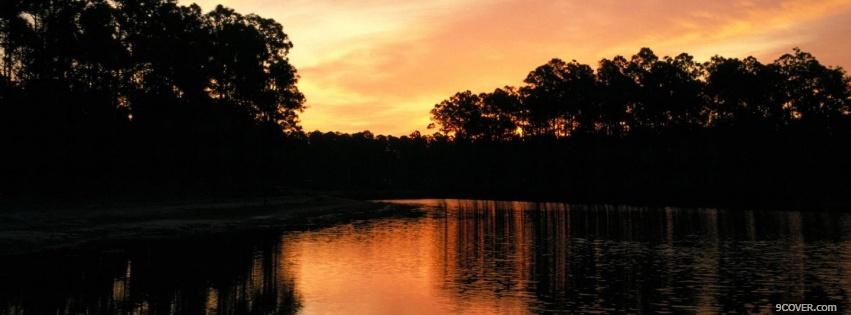 Photo dark in the forest Facebook Cover for Free Photo dark in the forest Facebook Cover for Free
