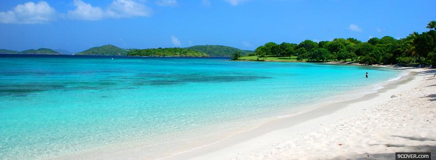 Photo caneel bay nature Facebook Cover for Free