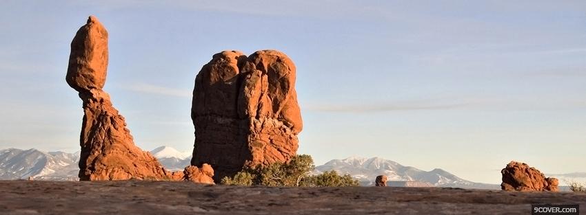 Photo arches park nature Facebook Cover for Free