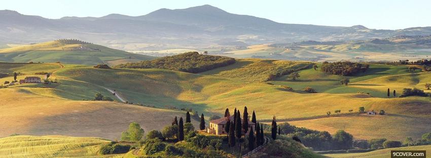 Photo italy landscape nature Facebook Cover for Free