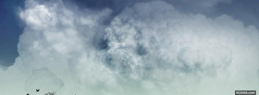 Photo dangerous clouds nature Facebook Cover for Free